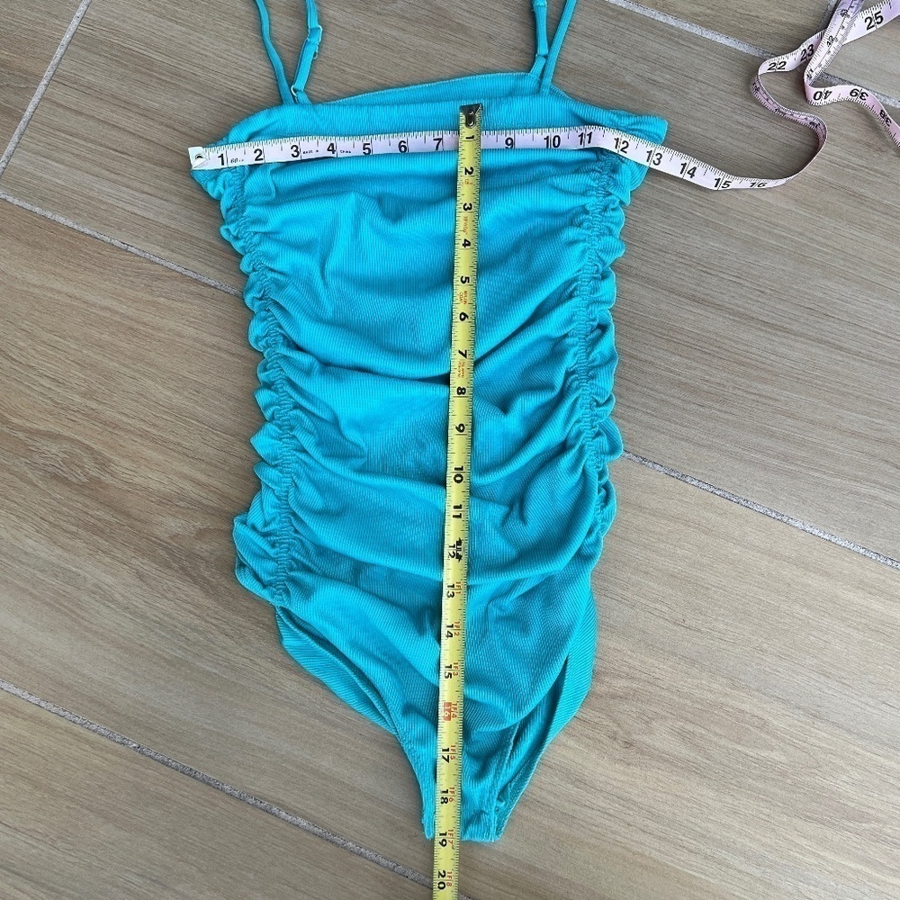 Free People On Your Side Bodysuit Size Small Corsica Coast Blue - Picture 4 of 11